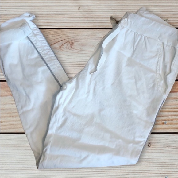 MADE IN ITALY white fancy pants joggers one size - Picture 2 of 16